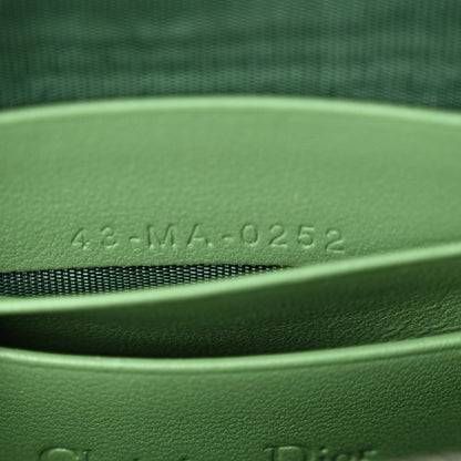 Christian Dior Lambskin Cannage Lady Dior Phone Holder Green 7 of 11