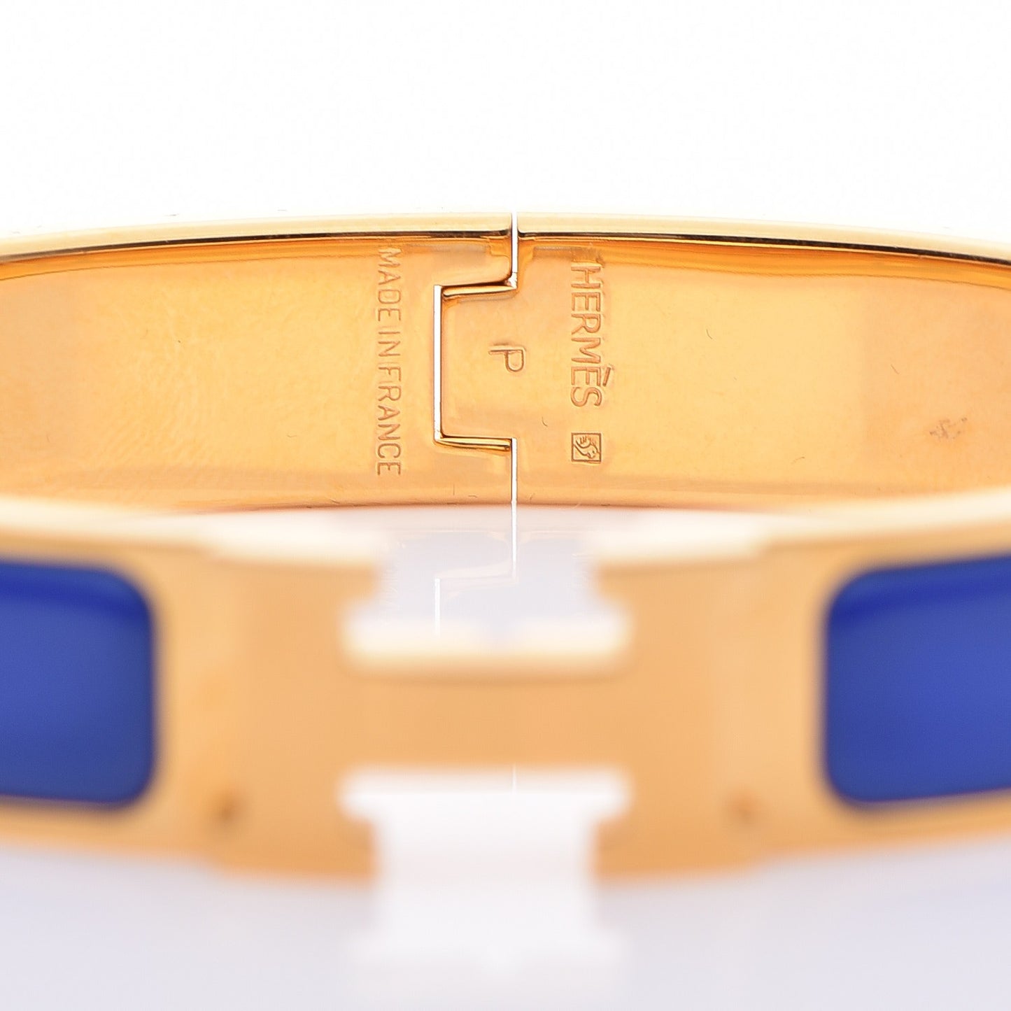 Enamel Narrow Clic Clac H Bracelet PM Bleu Royal