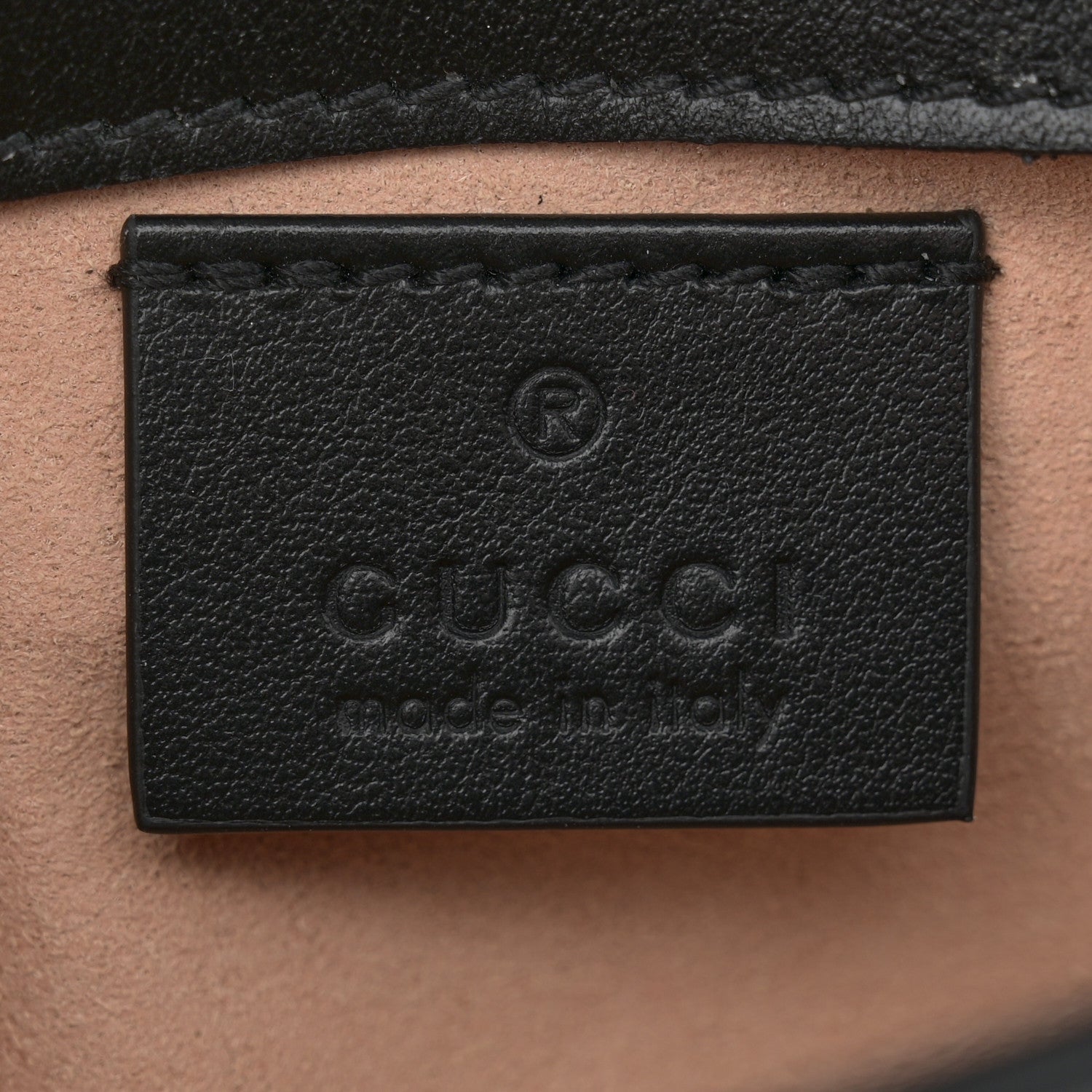 Gucci Calfskin Matelasse Super Mini GG Marmont Shoulder Bag Black 6 of 10
