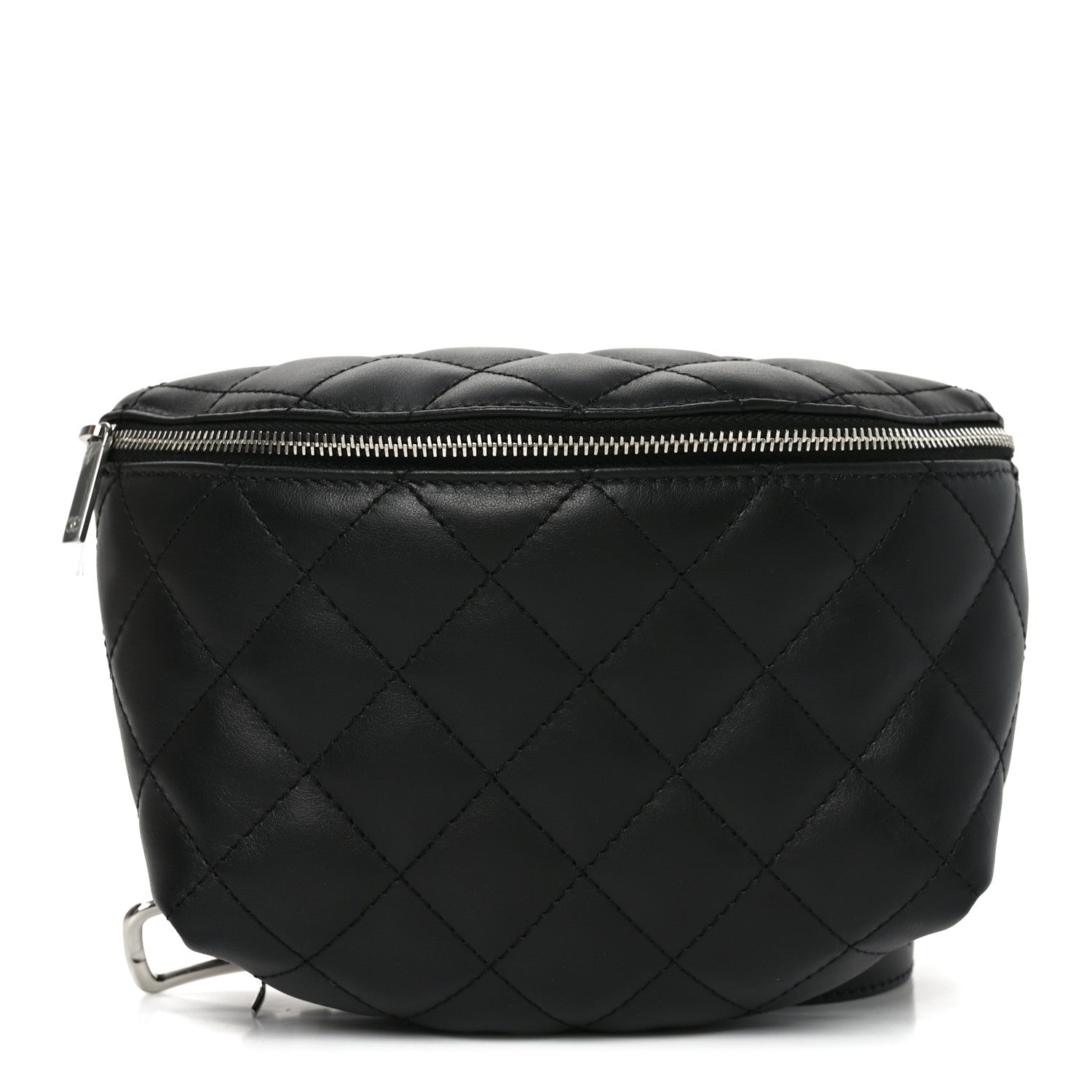 Chanel Calfskin Quilted Waist Belt Bag Black 1 of 11