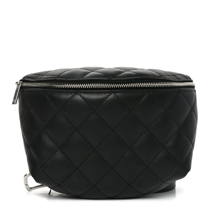 Chanel Calfskin Quilted Waist Belt Bag Black 1 of 11