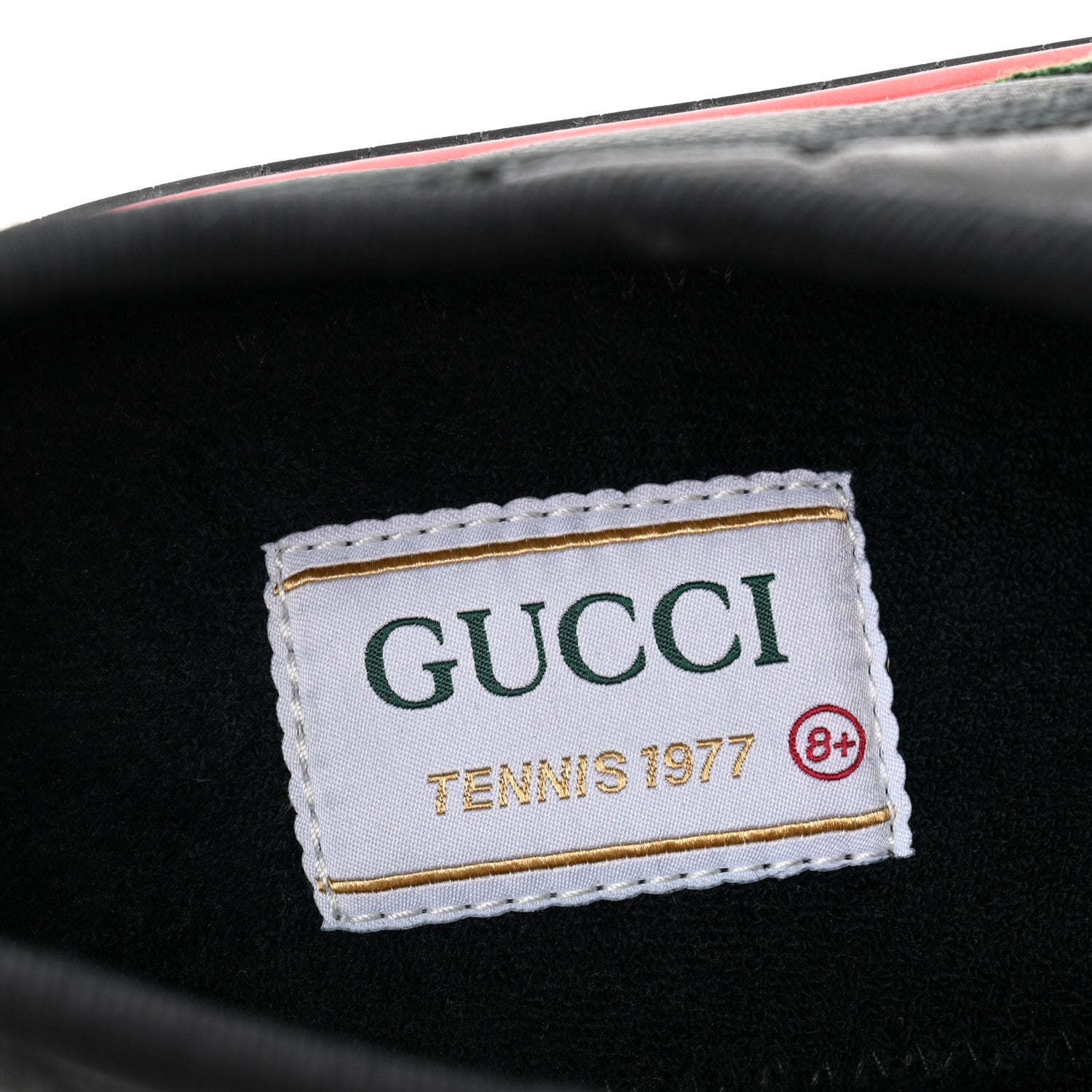 Gucci Econyl Nylon Web Monogram Off The Grid Mens 1977 Tennis Sneakers 8.5 Black 8 of 9