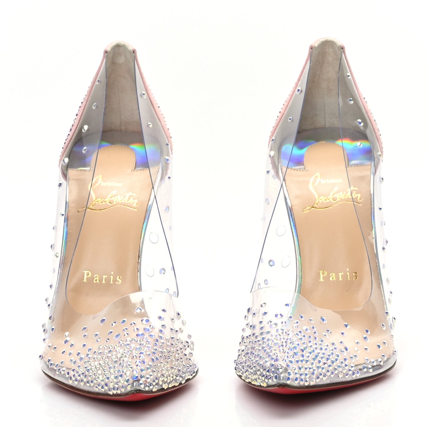 PVC Glitter Degrastrass 100 Pumps 38.5 Pink Multicolor