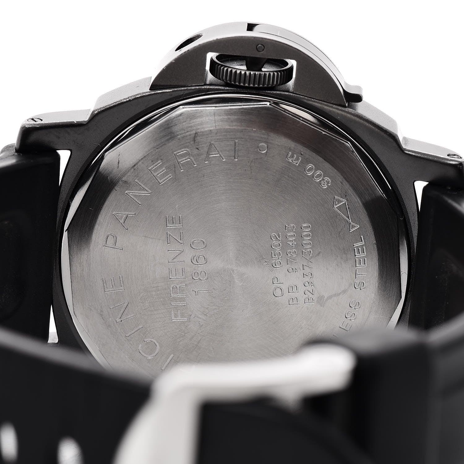 Panerai Stainless Steel PVD Rubber 44mm Luminor Marina Manual Winding Watch Black PAM00004 5 of 10