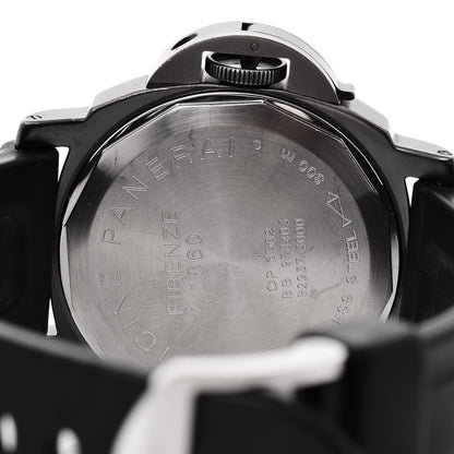 Panerai Stainless Steel PVD Rubber 44mm Luminor Marina Manual Winding Watch Black PAM00004 5 of 10