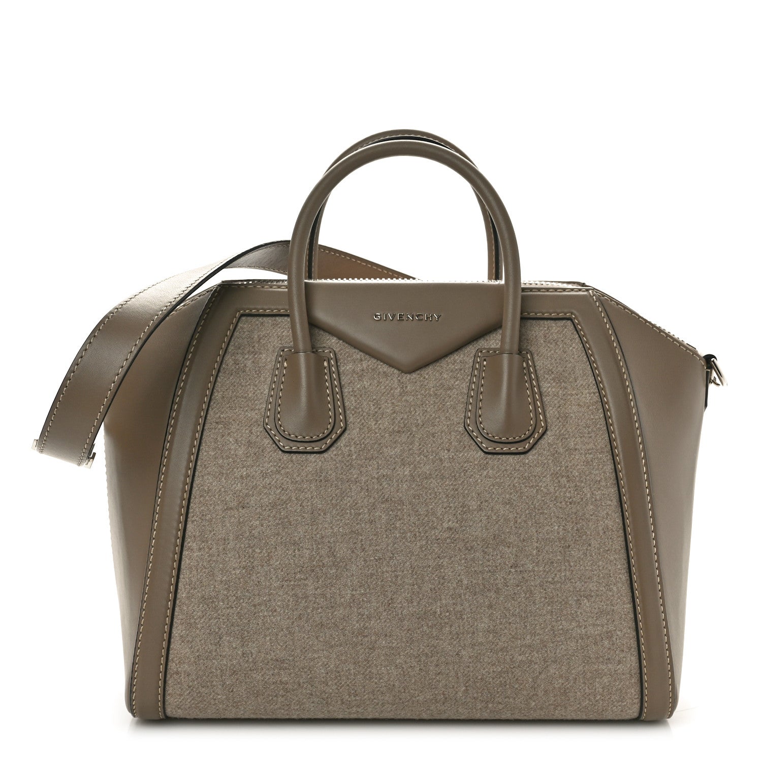Givenchy Calfskin Wool Medium Antigona Beige 1 of 11