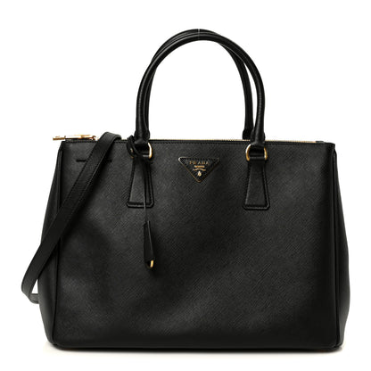 Prada Saffiano Lux Large Galleria Double Zip Tote Black 1 of 12