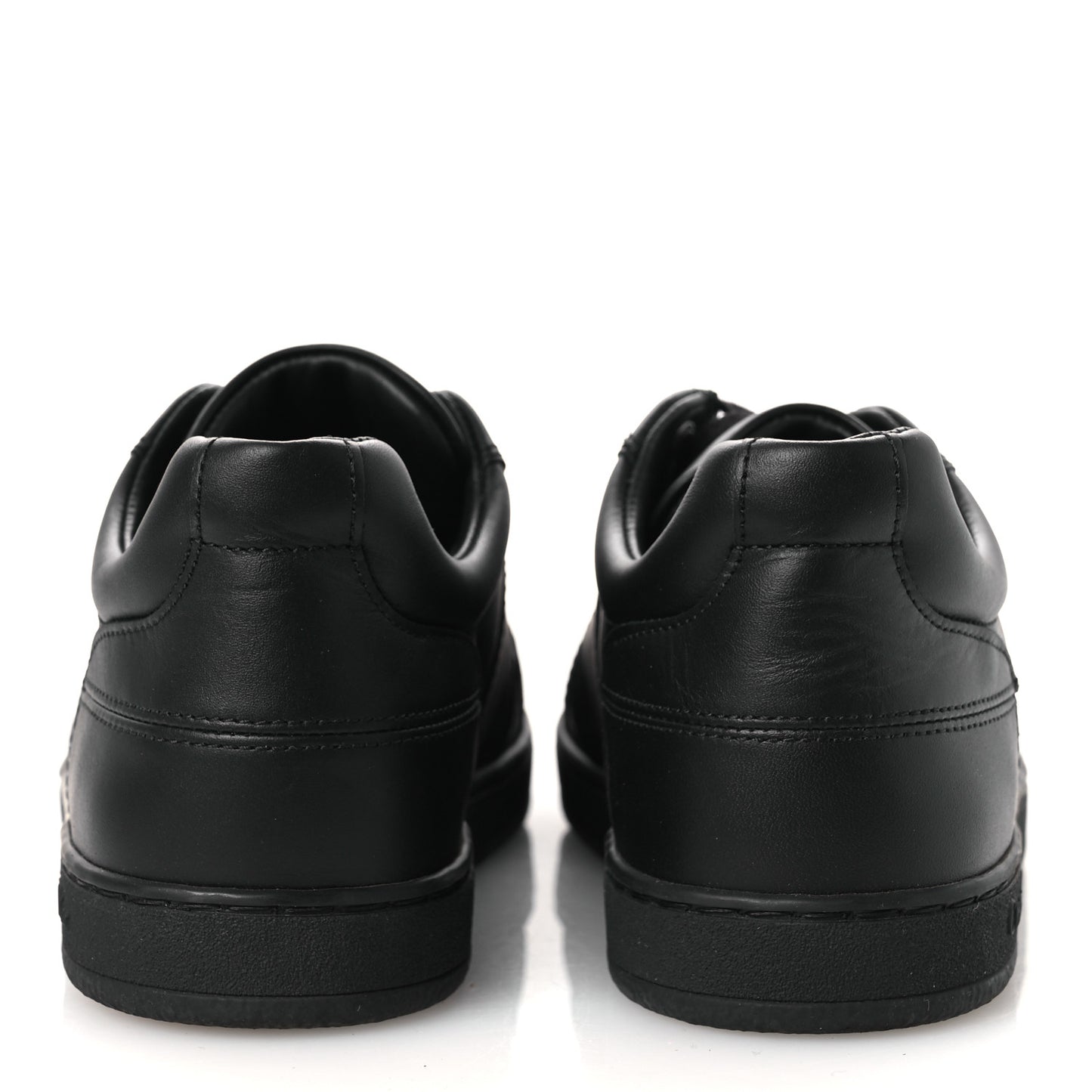 Calfskin Suede Logo Sneakers 36.5 Black