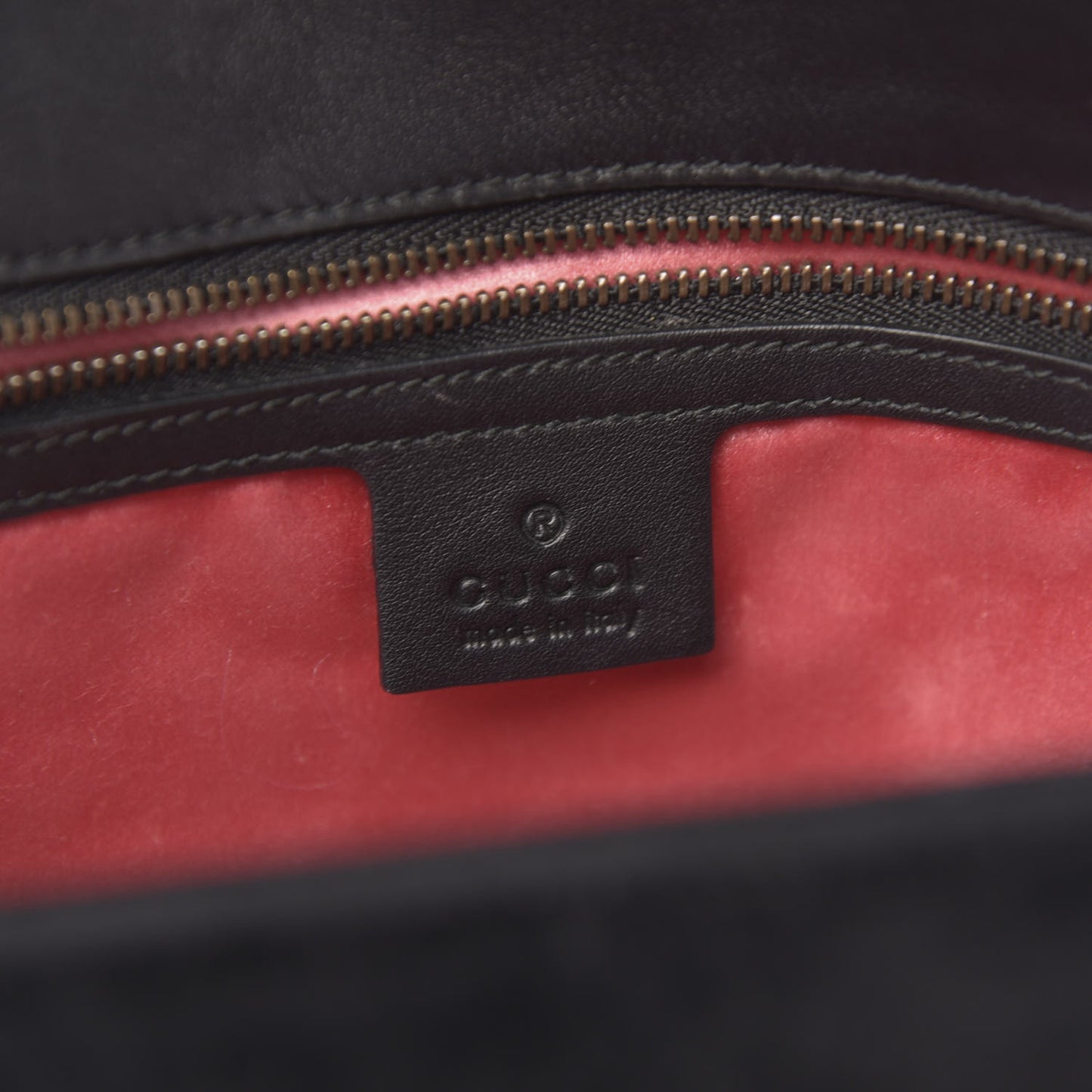 Velvet Matelasse Medium GG Marmont Shoulder Bag Black