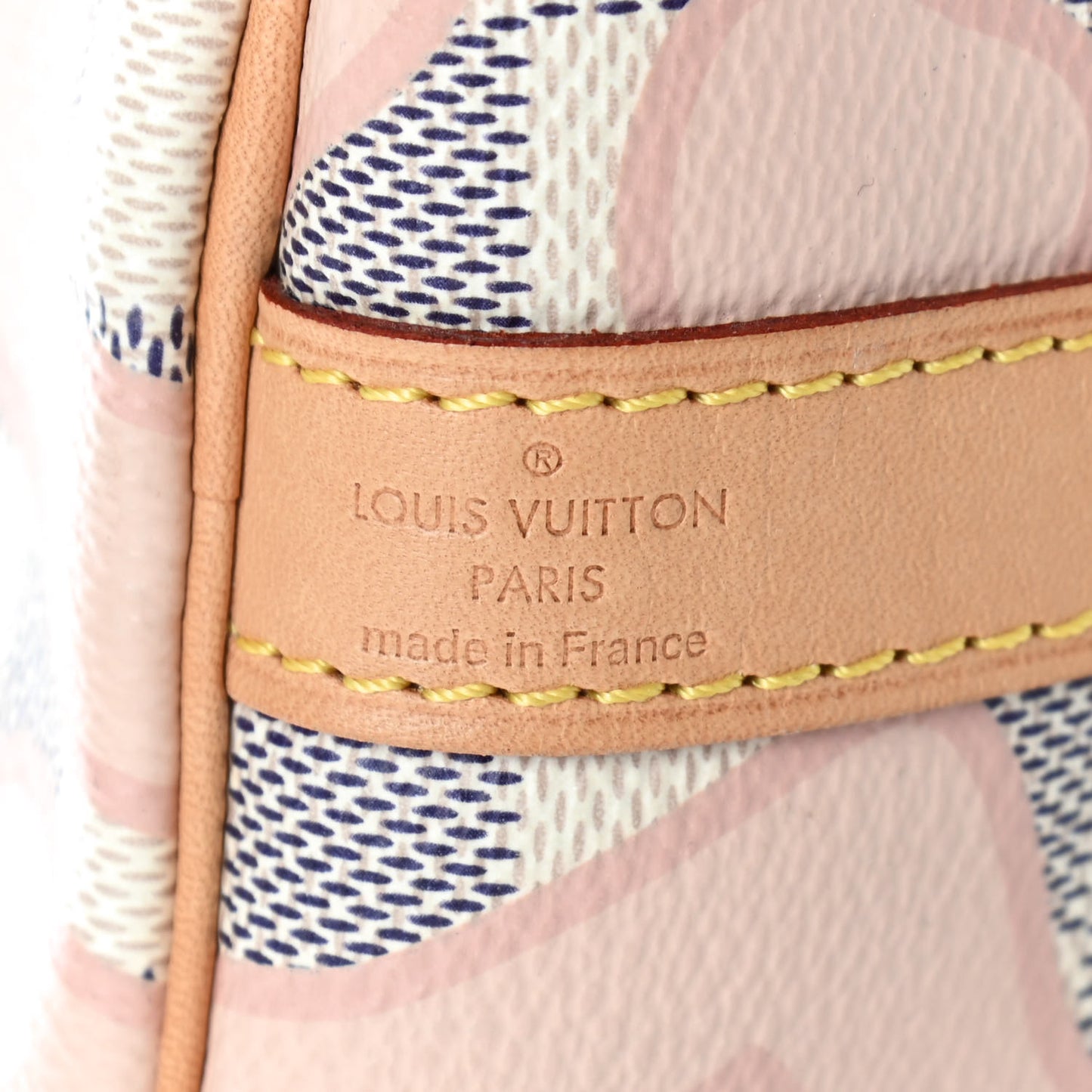 Damier Azur Tahitienne Speedy Bandouliere 30 Rose Ballerine