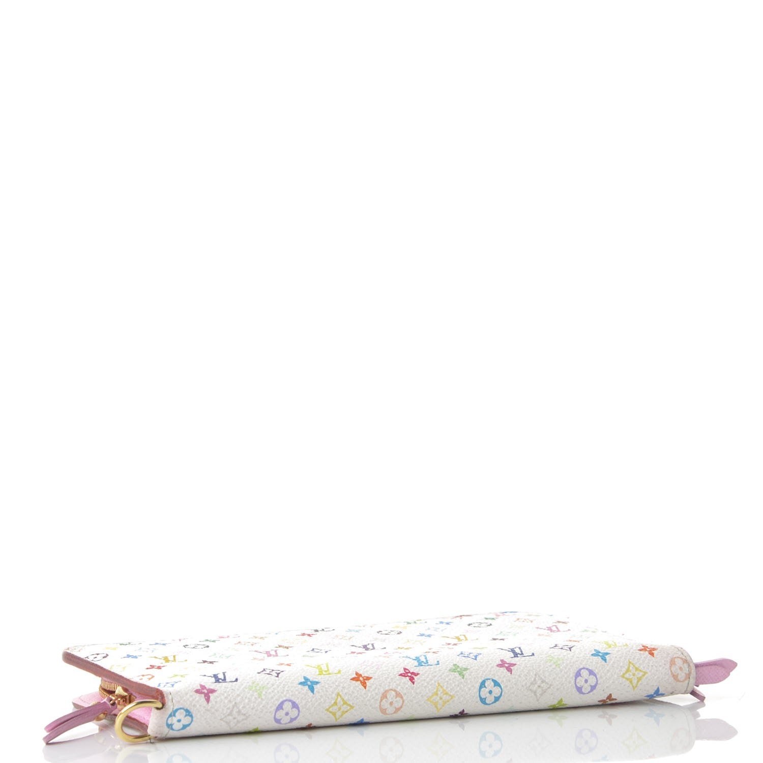 Louis Vuitton Monogram Multicolor Insolite Wallet White Litchi 4 of 12