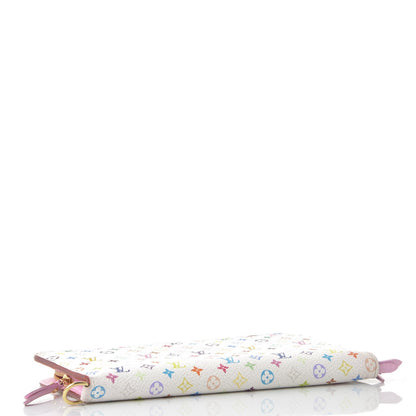 Louis Vuitton Monogram Multicolor Insolite Wallet White Litchi 4 of 12