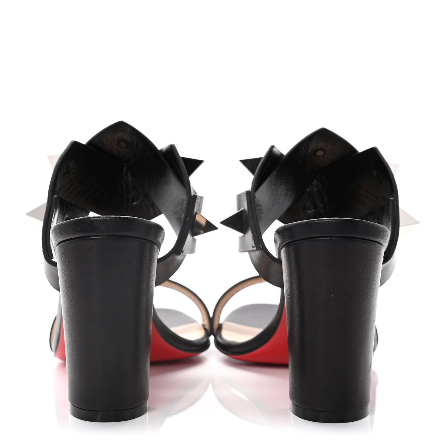 Calfskin Tina In The Desert 85 Sandals 36.5 Black