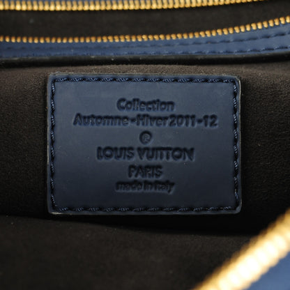 Louis Vuitton Monogram Addiction Vertical Lockit MM Blue 6 of 7