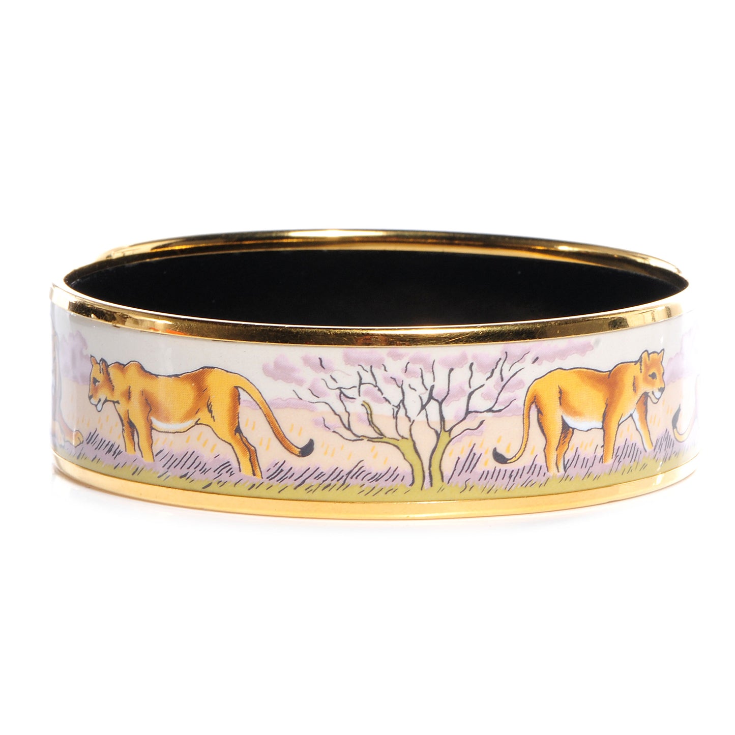 Enamel Printed Pride of Lions Wide Bracelet 62