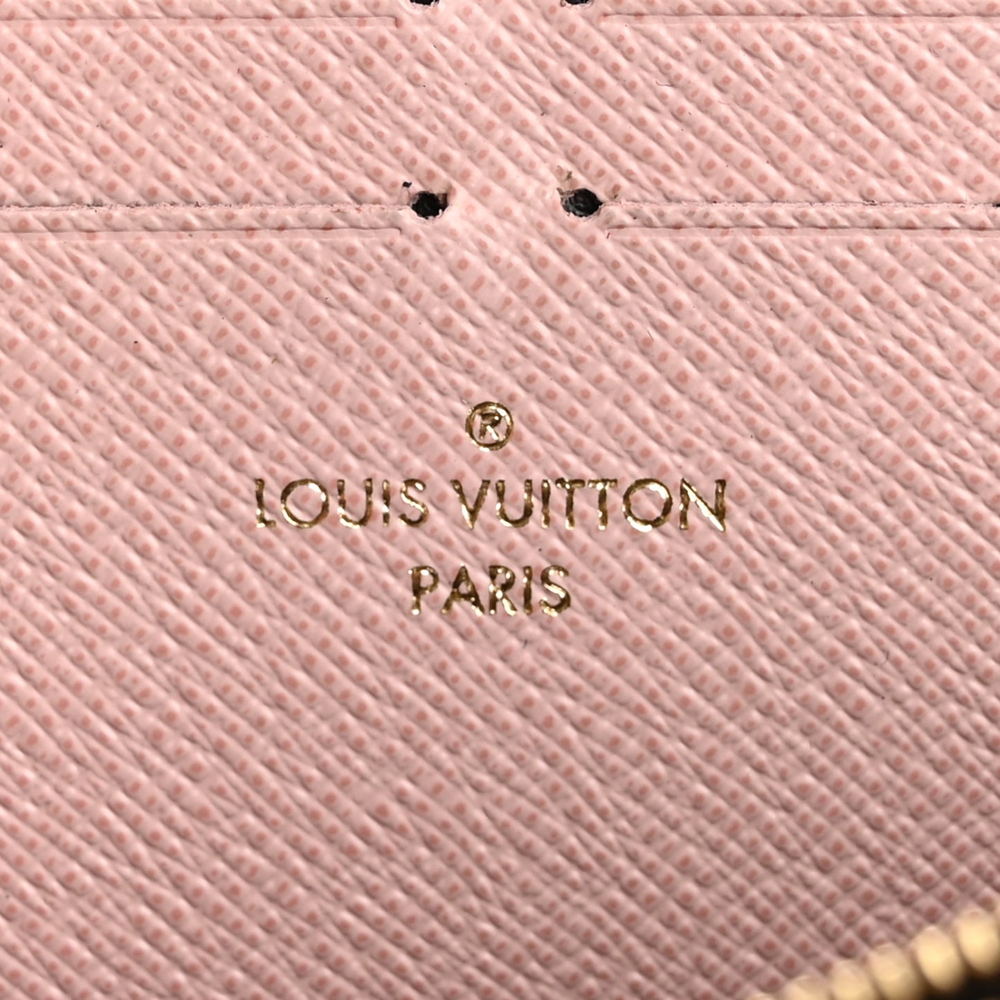 Monogram Clemence Wallet Rose Ballerine
