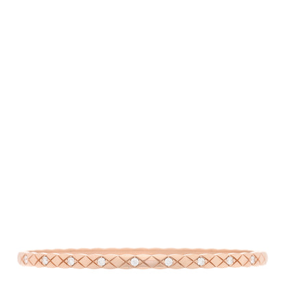 Chanel 18K Beige Gold Diamond Mini Coco Crush Cuff Bracelet L 1 of 4