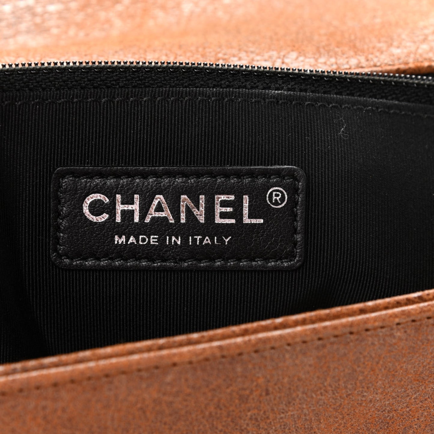 Nubuck Chesterfield Quilted Large Celtic Boy Flap Brown