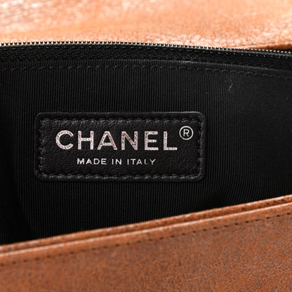 Chanel Nubuck Chesterfield Quilted Large Celtic Boy Flap Brown 6 of 11
