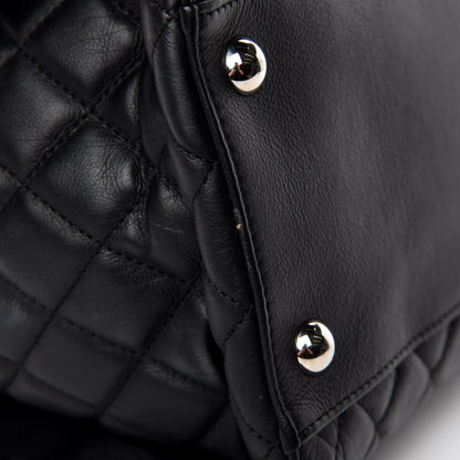 Chanel Calfskin Quilted Large Chic and Soft Shopping Tote Black 12 of 18