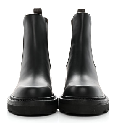 Louis Vuitton Calfskin Monogram Beaubourg Ankle Boots 37.5 Black 2 of 10