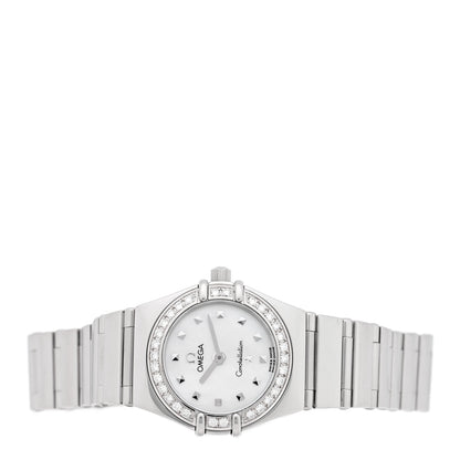 Omega Stainless Steel Diamond Bezel Mother of Pearl 22mm Constellation My Choice Quartz Watch 1465.71.00 2 of 4