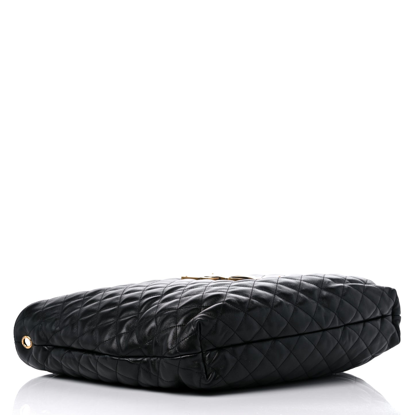 Lambskin Quilted Maxi Icare Shopping Tote Black