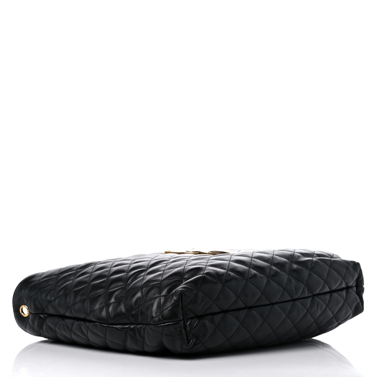 Saint Laurent Lambskin Quilted Maxi Icare Shopping Tote Black 5 of 10