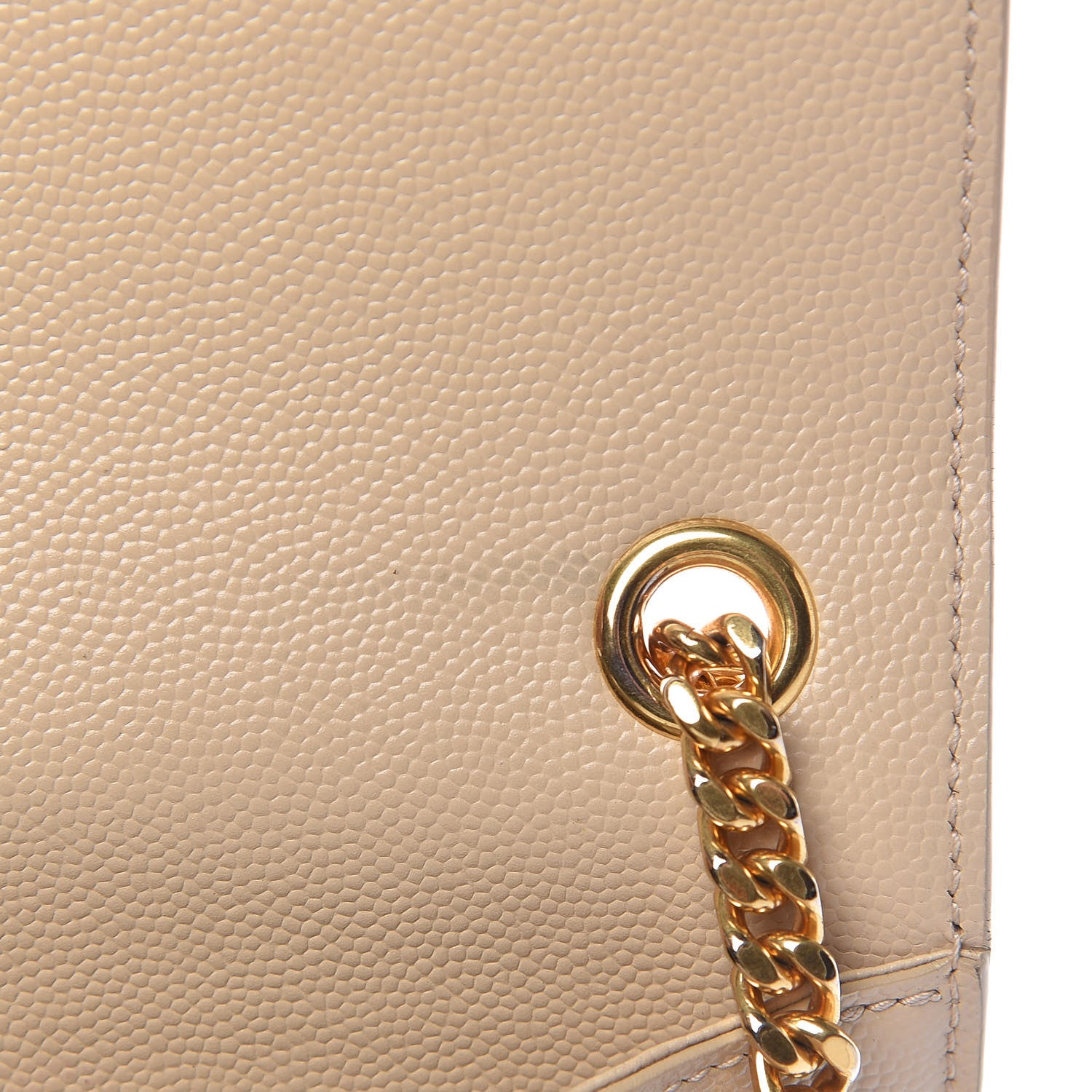Saint Laurent Grain De Poudre Small Monogram Kate Satchel Nude Powder 14 of 14