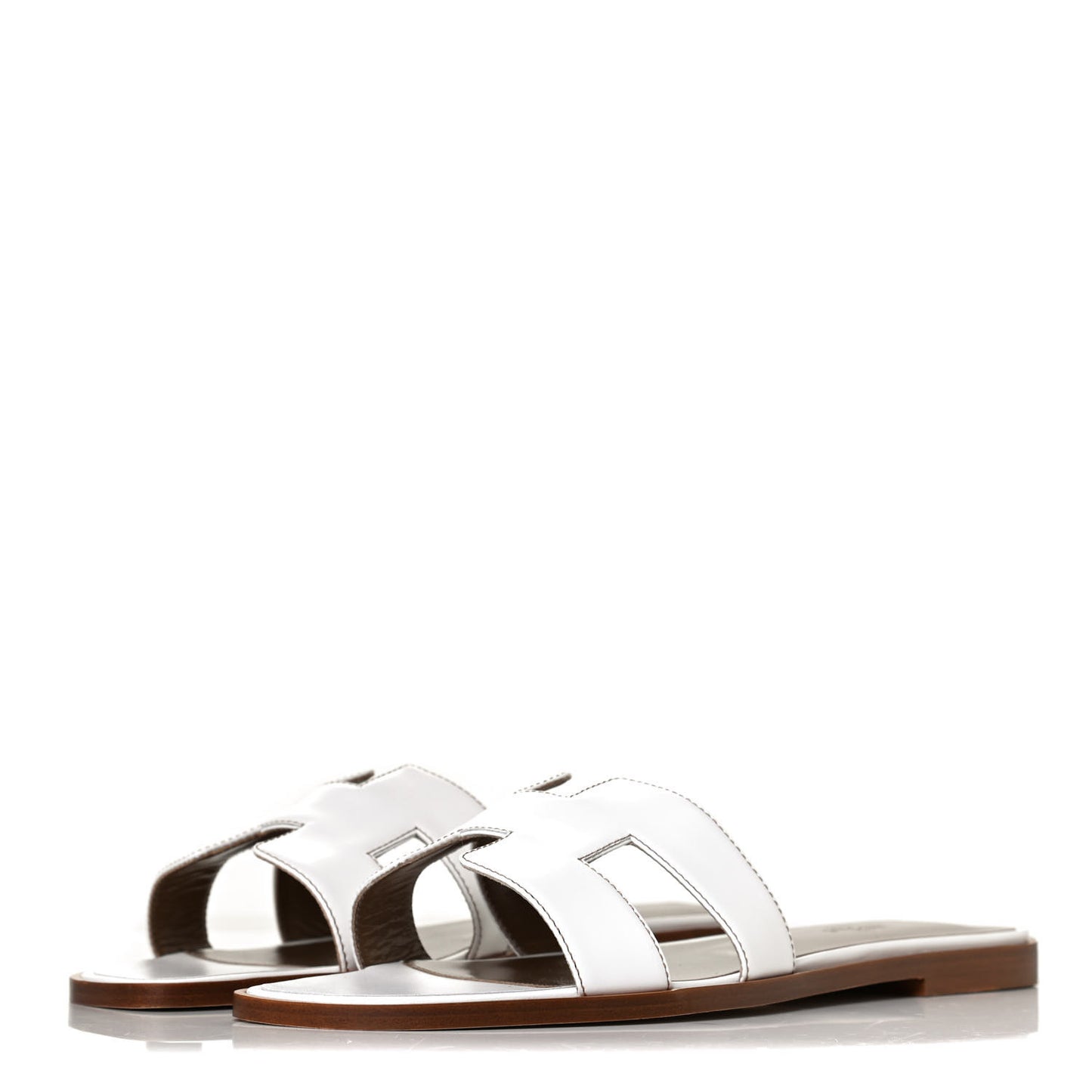 Box Calfskin Oran Sandals 40.5 White