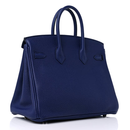 Hermes Togo Birkin 25 Bleu Encre 3 of 10