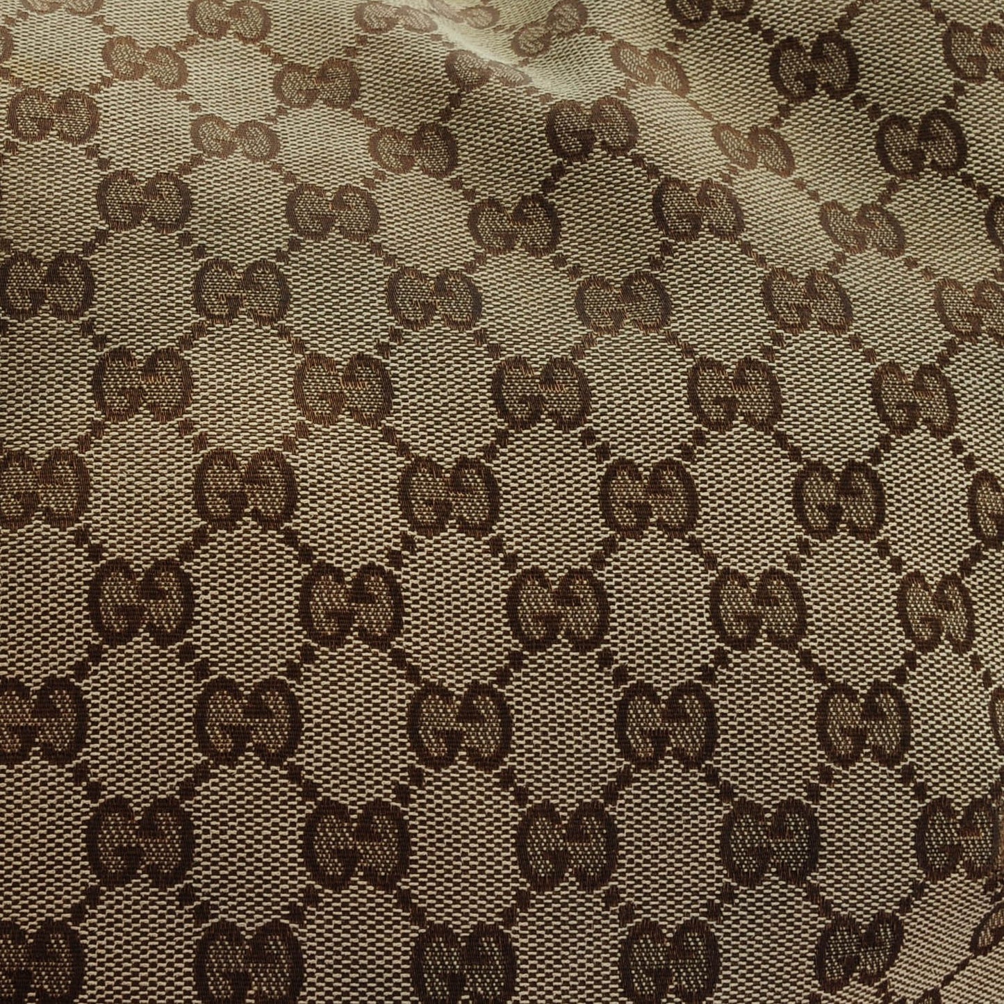 Monogram Large Studded Hobo Brown