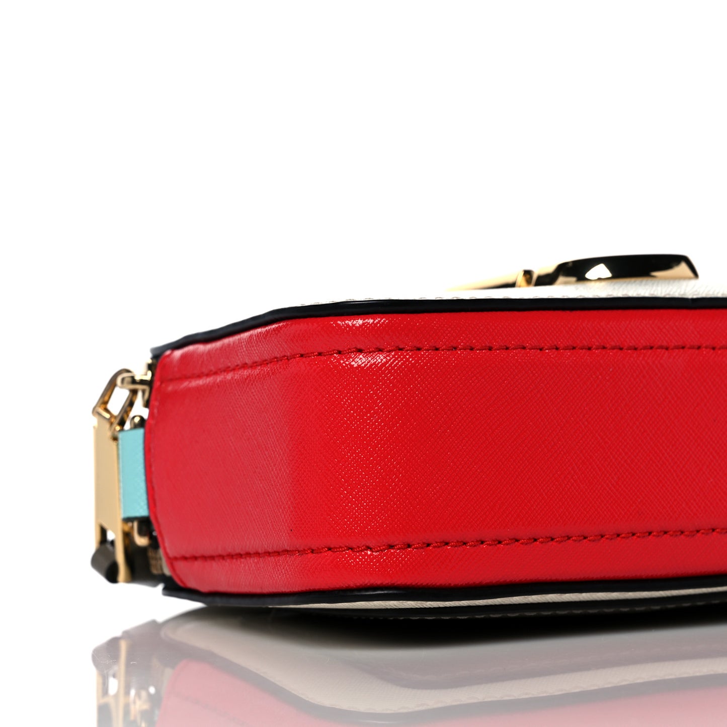 Saffiano Small Snapshot Camera Bag Porcelain Multi