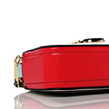 Marc Jacobs Saffiano Small Snapshot Camera Bag Porcelain Multi 10 of 13