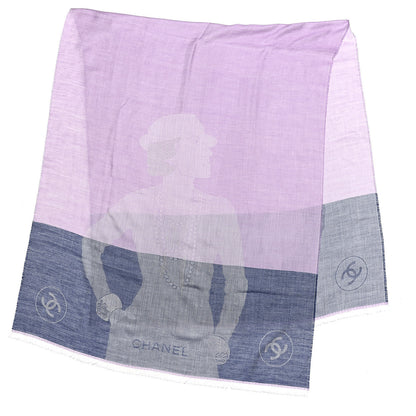 Chanel Cashmere Silk CC Coco Scarf Multicolor 3 of 3