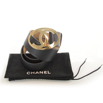 Chanel Leather CC Logo Belt 90 36 Black 7 of 7