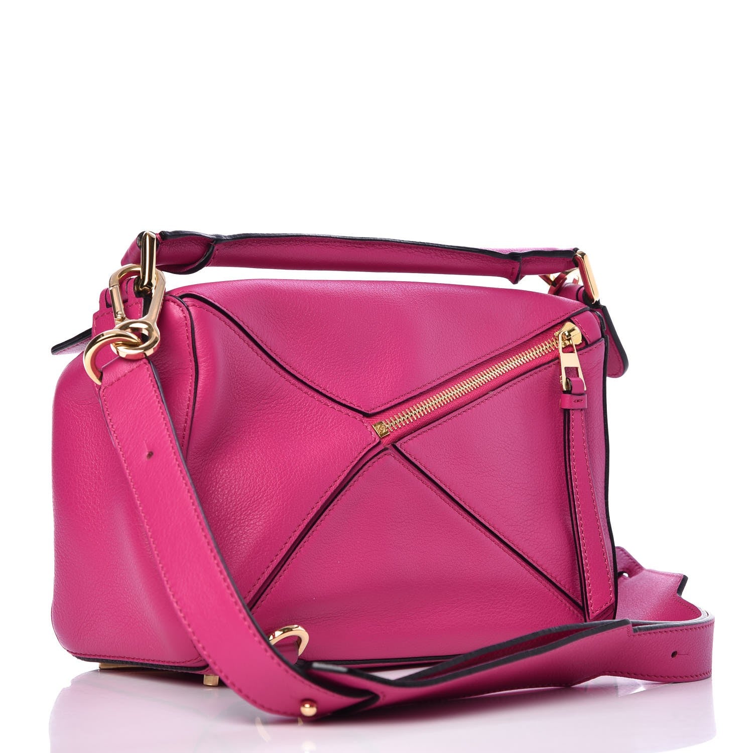 Loewe Calfskin Small Puzzle Bag Fuchsia 3 of 8