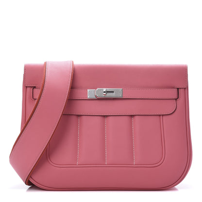 Hermes Veau Swift Sac Berline 28 Rose Azalee 1 of 13