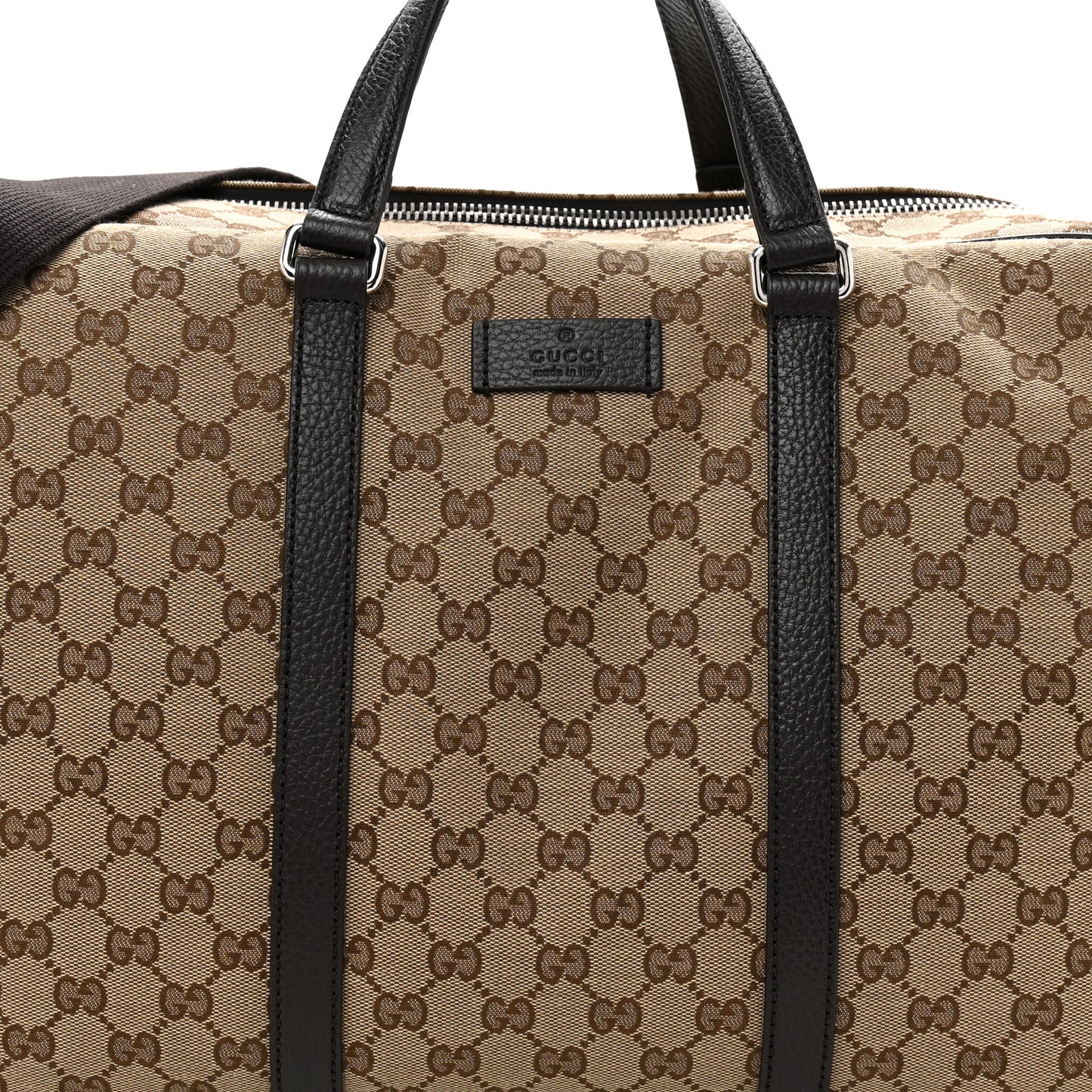 Monogram Dollar Calfskin Boston Duffle Bag Beige Ebony Testa di Moro Marrone Scuro