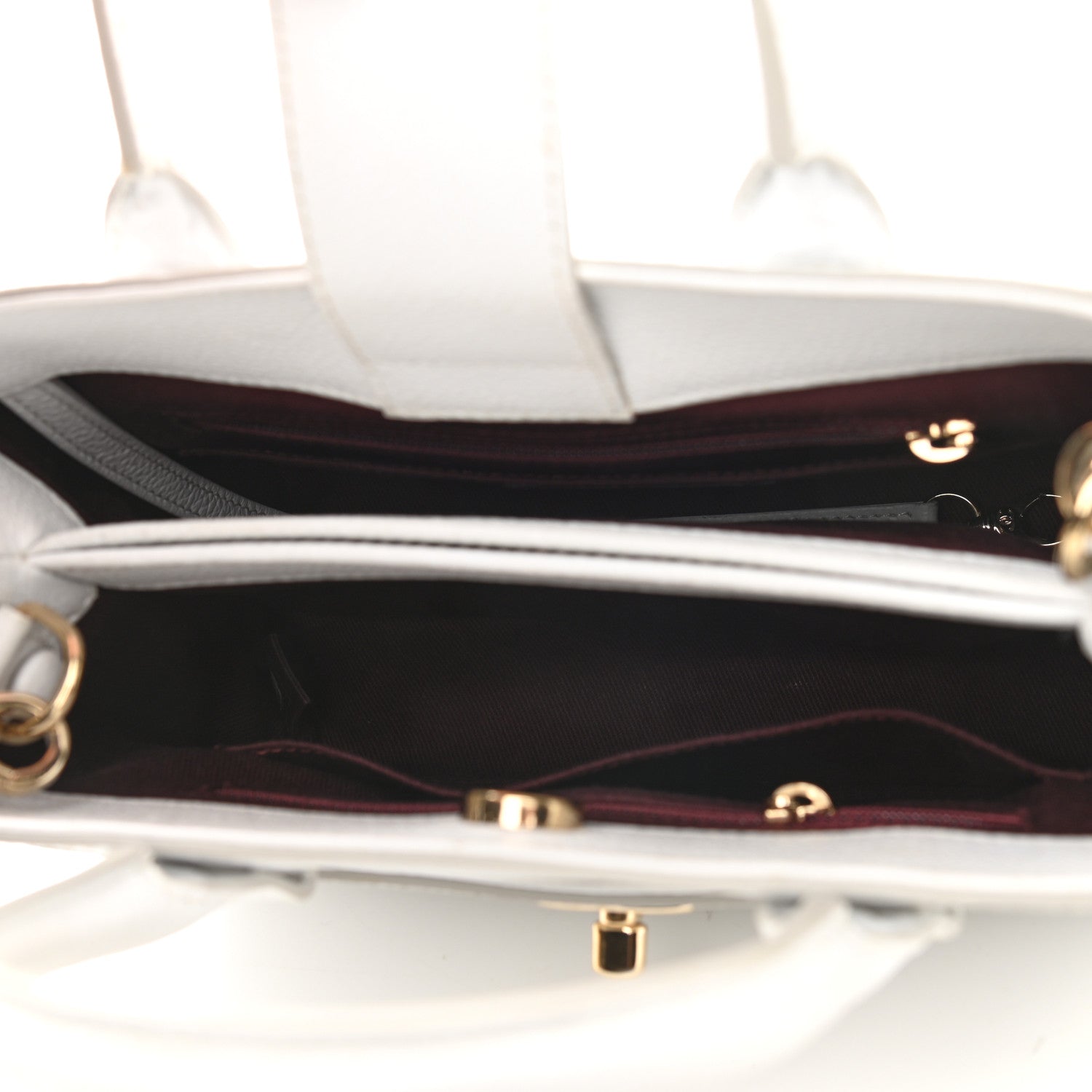Chanel Grained Calfskin Mini Neo Executive Shopper Tote White 5 of 16