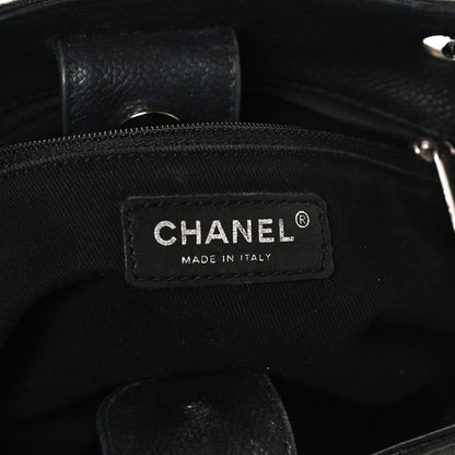 Chanel Caviar Quilted Petit Shopping Tote PST Black 5 of 9