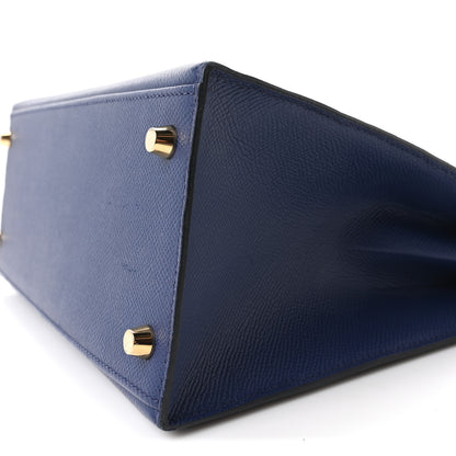 Hermes Epsom Kelly Sellier 28 Bleu Saphir 10 of 10