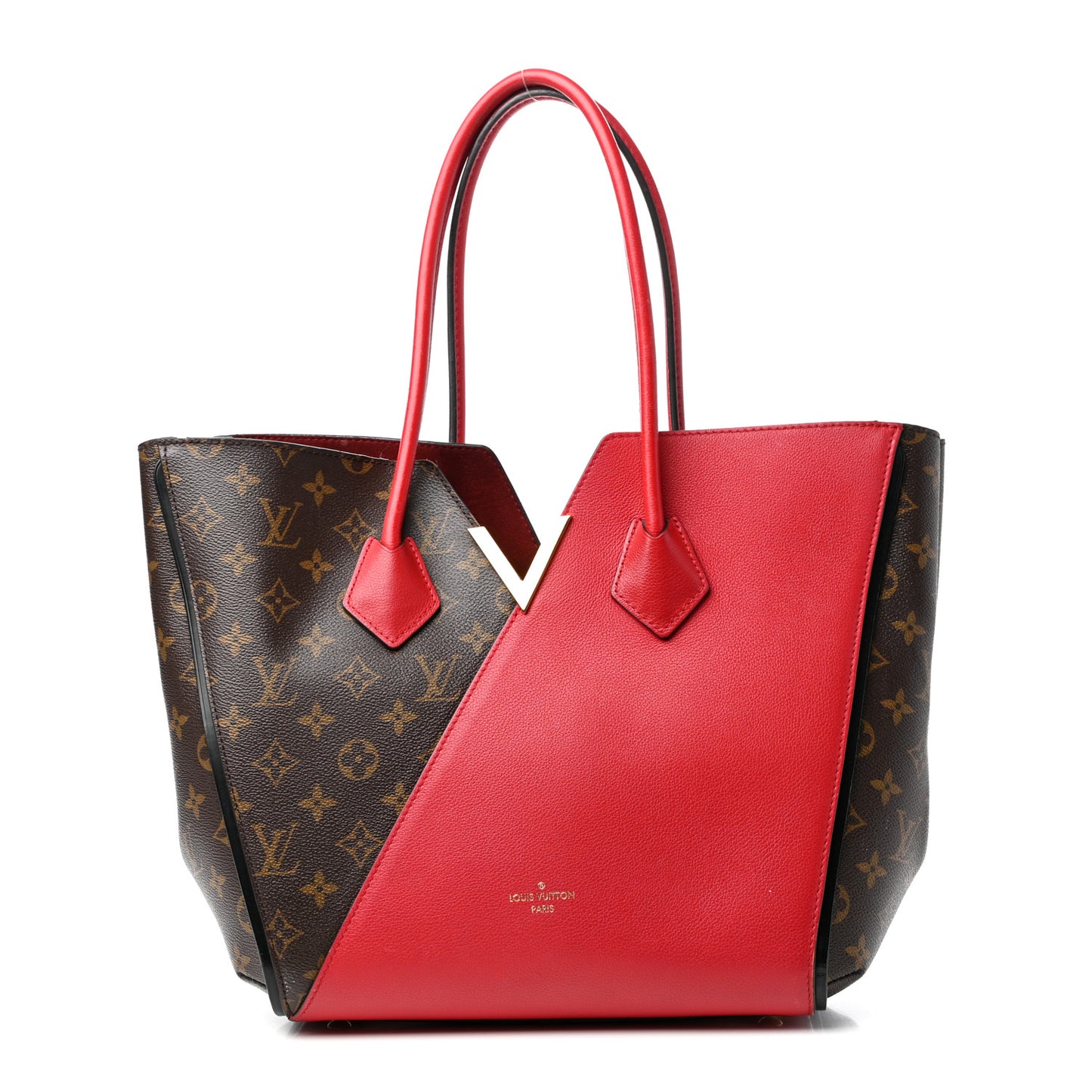Calfskin Monogram Kimono Tote Cherry