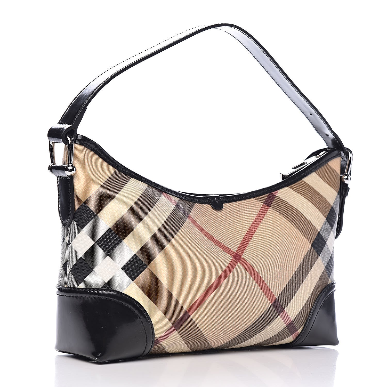 Burberry Nova Check Shoulder Bag Black 3 of 10