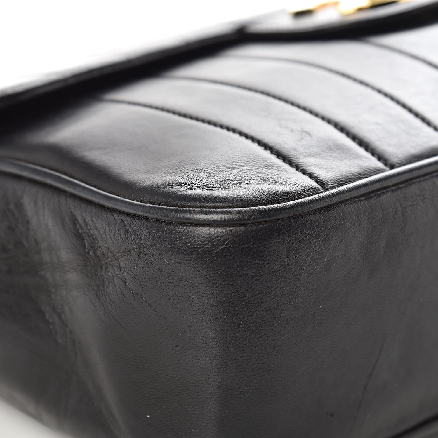 Chanel Lambskin Vertical Quilt Jumbo Single Flap Black 15 of 24