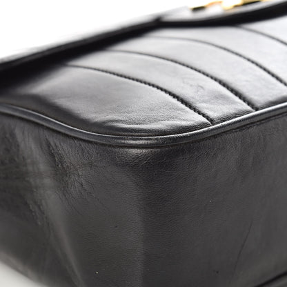 Chanel Lambskin Vertical Quilt Jumbo Single Flap Black 15 of 24