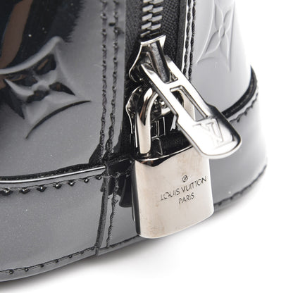 Louis Vuitton Vernis Alma BB Noir Magnetique 8 of 9