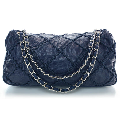 Chanel Calfskin Ultra Stitch Oversize Flap Navy 3 of 10