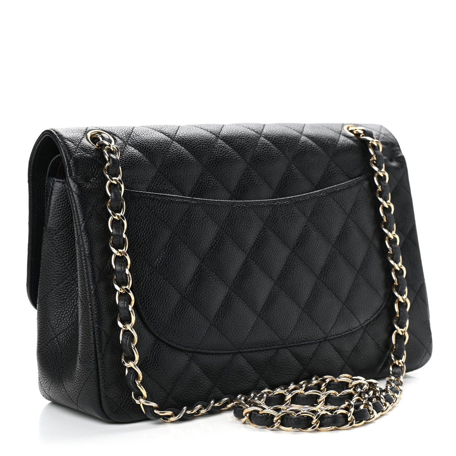 Chanel Caviar Quilted Jumbo Double Flap Black 2 of 8