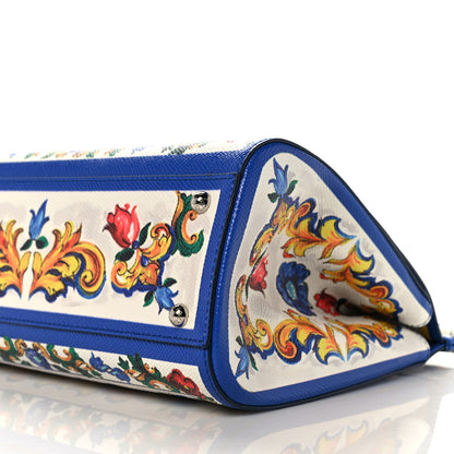 Dolce & Gabbana Dauphine Majolica Print Medium Miss Sicily Satchel Multicolor 11 of 11